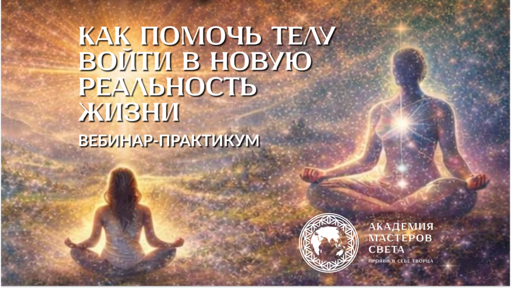 Вебинар-практикум "Как помочь телу войти в новую реальность жизни"